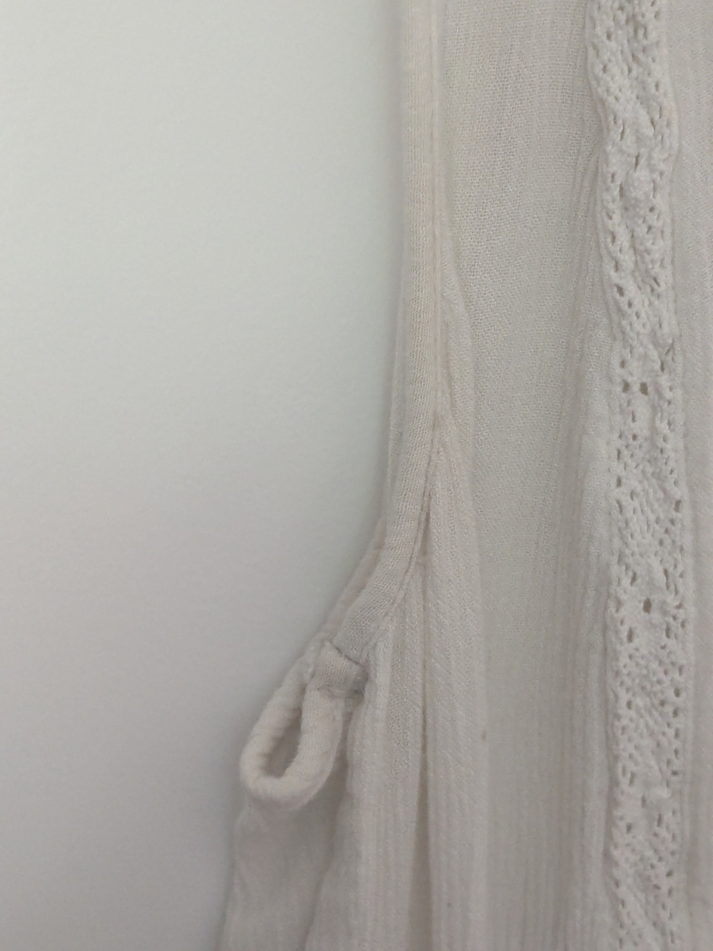 White Boho Ruffle Tank Dress - Picture 3 of 9